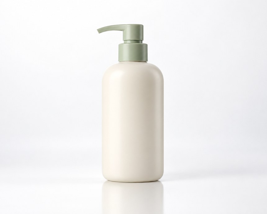 Single repair shampoo 300ml bottle, front view, on a clean white studio background