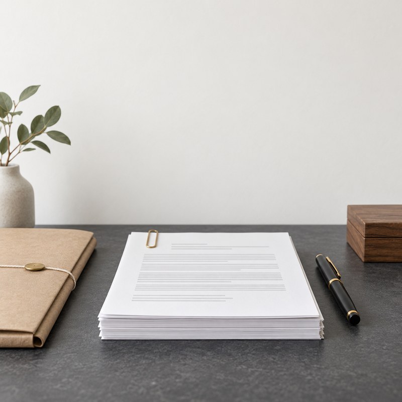 Signed commercial lease and shareholder agreement documents with a pen on a dark desk, in a South African law office