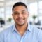 Friendly smiling young Coloured South African man, client testimonial headshot