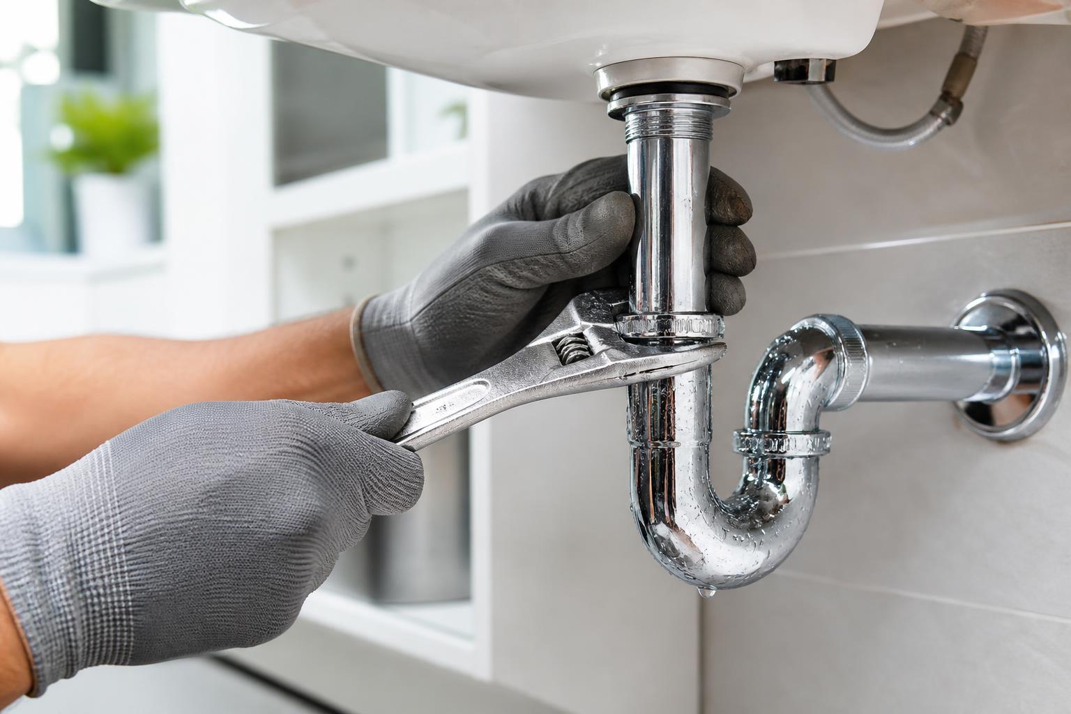 Acoustic leak detection equipment tracing a hidden water leak