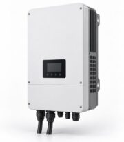 Hybrid Inverter 8kW, unbranded wall-mounted unit, three-quarter angle detail