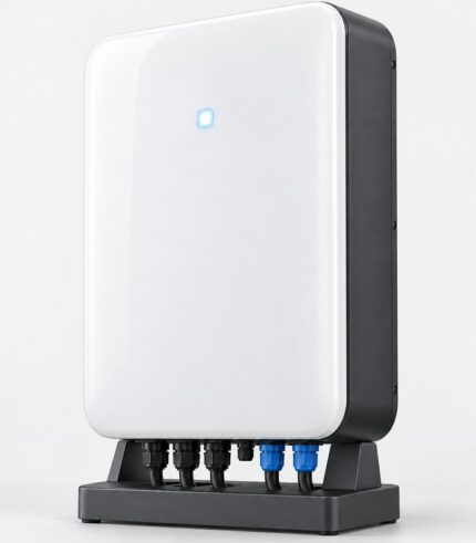 wall mount battery 10kWh shown as a studio product gallery angle
