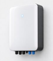 Wall Mount Battery 10kWh shown front-on as a slim white wall-mounted solar storage unit